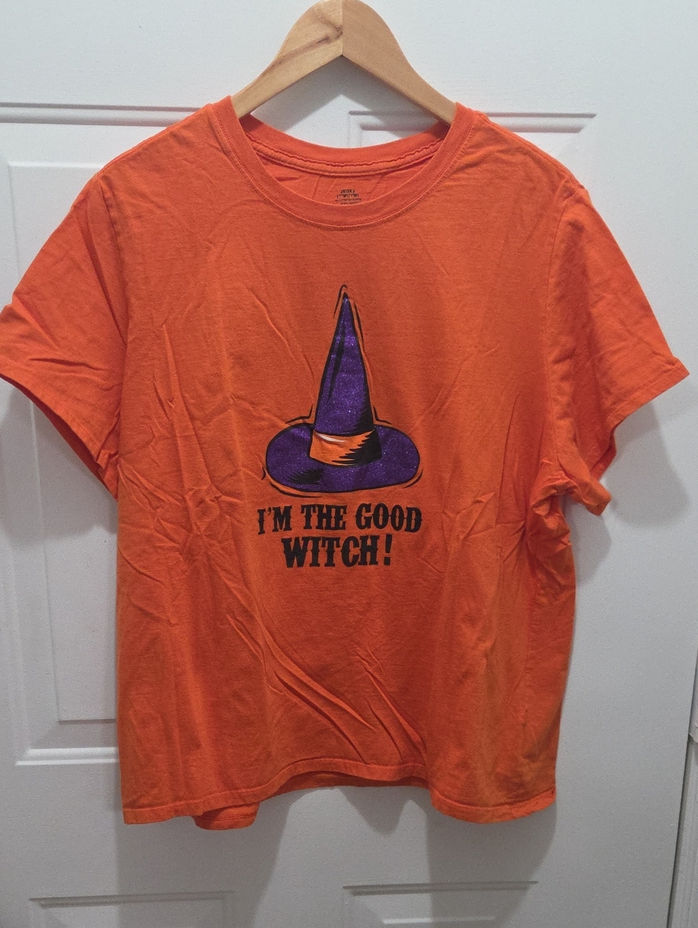 I'm The Good Witch! Orange Graphic T‑Shirt 3X